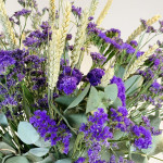 Ramo flor seca en tonos azules-detalle de flor-Rebolledo floristas